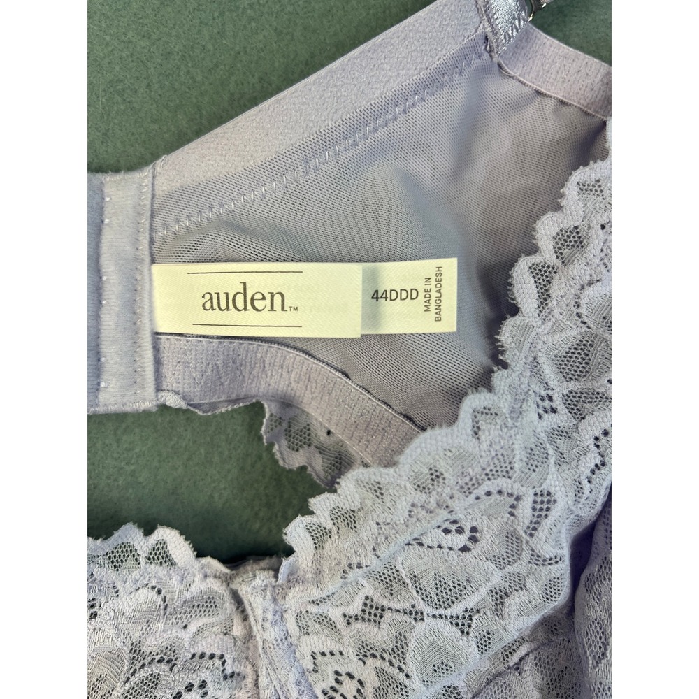 Auden Lace Unlined Balconette Bra Coquette Romantic Lavender Lace 44DDD - Picture 3 of 9